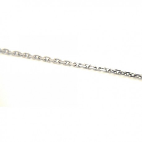 CATENA IN ARGENTO FORZATINA DIAMANTATA 50 CM
