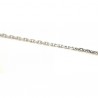 CATENA IN ARGENTO FORZATINA DIAMANTATA 90 CM