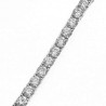 BRACCIALE IN ARGENTO TENNIS ZIRCONI 3 MM