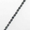 BRACCIALE IN ARGENTO TENNIS ZIRCONI NERI 2 MM
