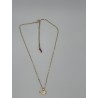 Splendida collana con elefantino portafortuna e piccolo cornetto smaltato rosso