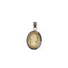 PENDENTE IN ARGENTO CON CAMMEO NATURALE ARTIGIANALE